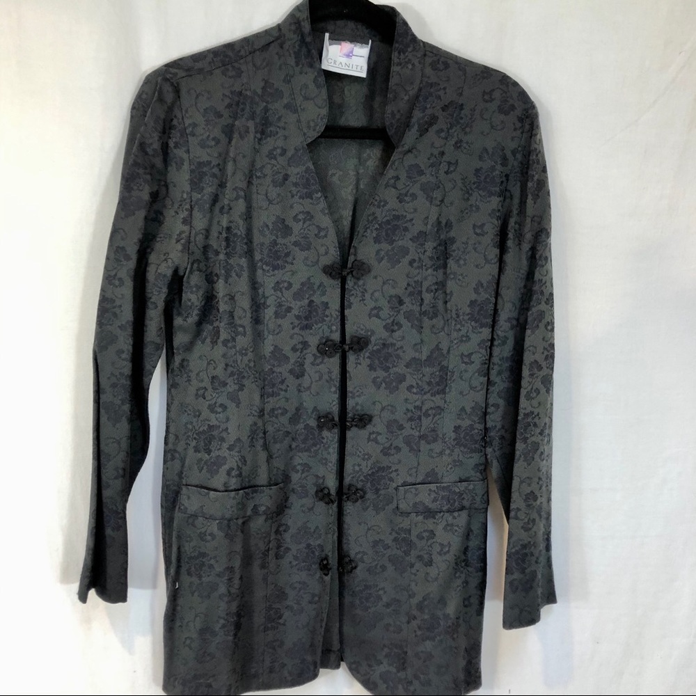 GRANITE Women’s Blazer Jacket Asian theme Sz 7